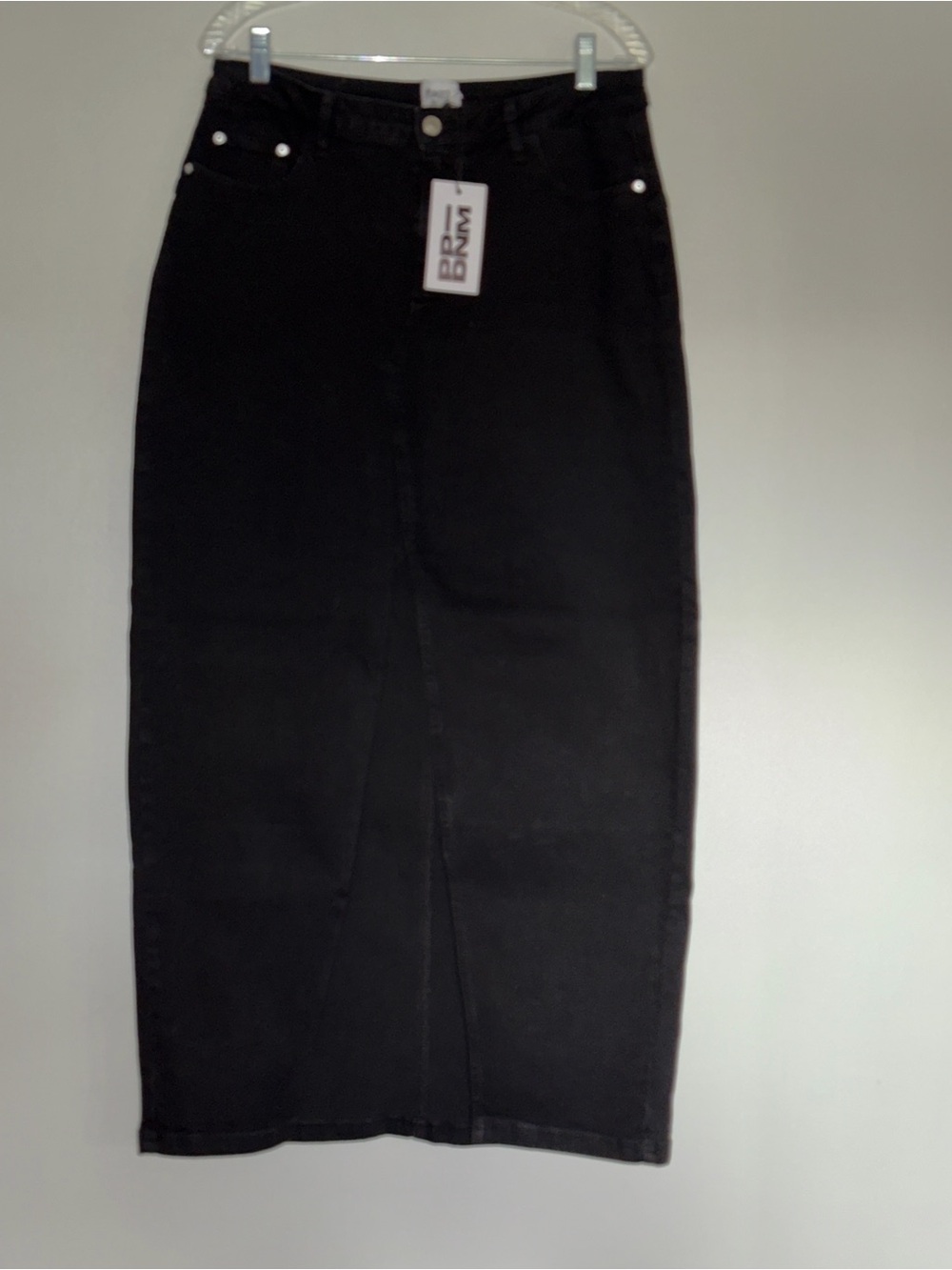 Princess Polly Black High-Waist Stretch Midi Skirt - Classic Pencil Style 10
